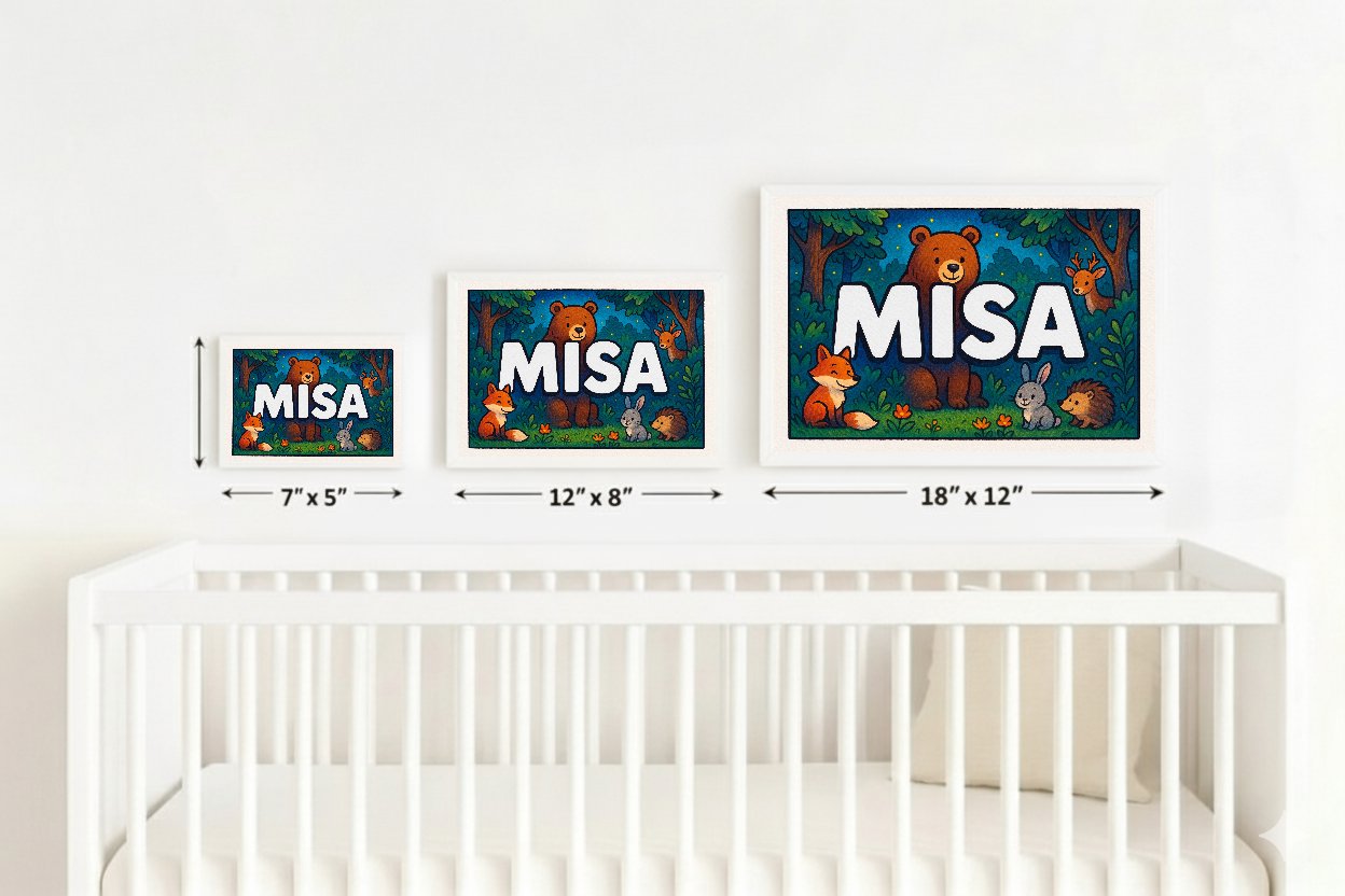 Personalized name art for Misa