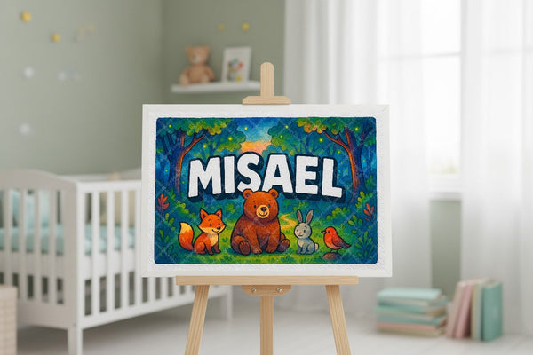 Misael’s Personalized Forest Friends Art