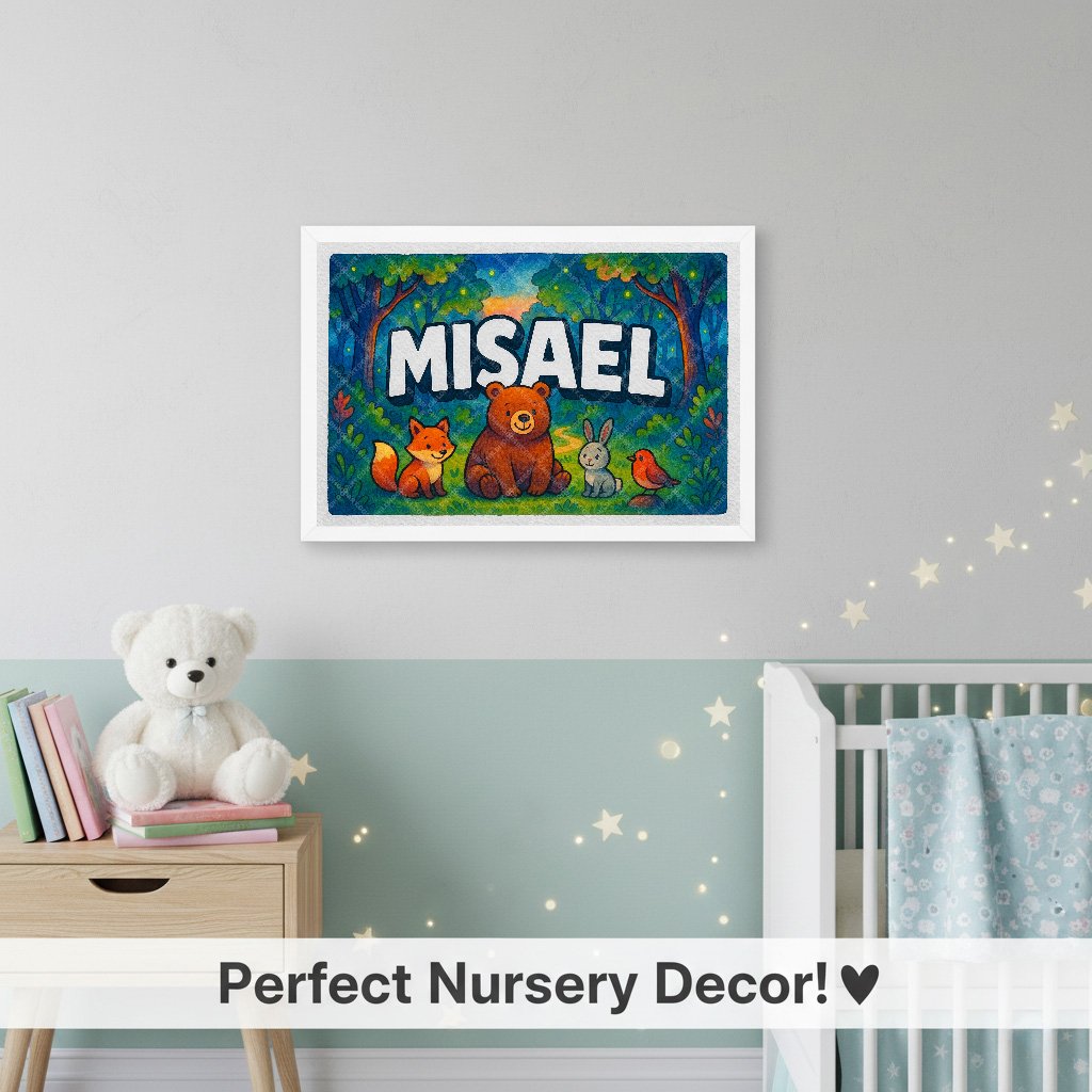 Personalized name art for Misael