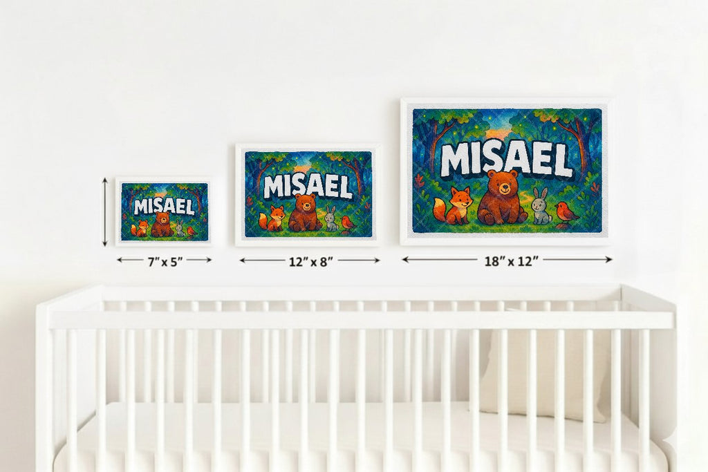 Personalized name art for Misael
