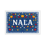 Nala Name Art - Floral Farmhouse personalized wall print for kids