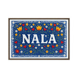 Nala Name Art - Floral Farmhouse personalized wall print for kids