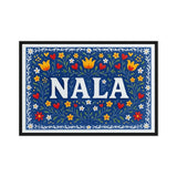 Nala Name Art - Floral Farmhouse personalized wall print for kids