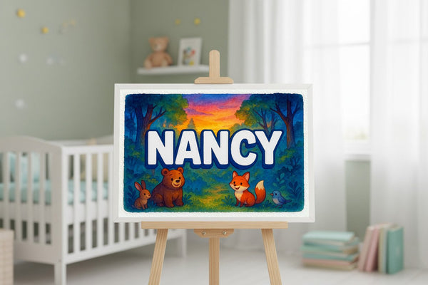 Nancy’s Personalized Forest Friends Art