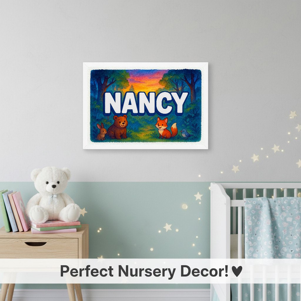 Personalized name art for Nancy