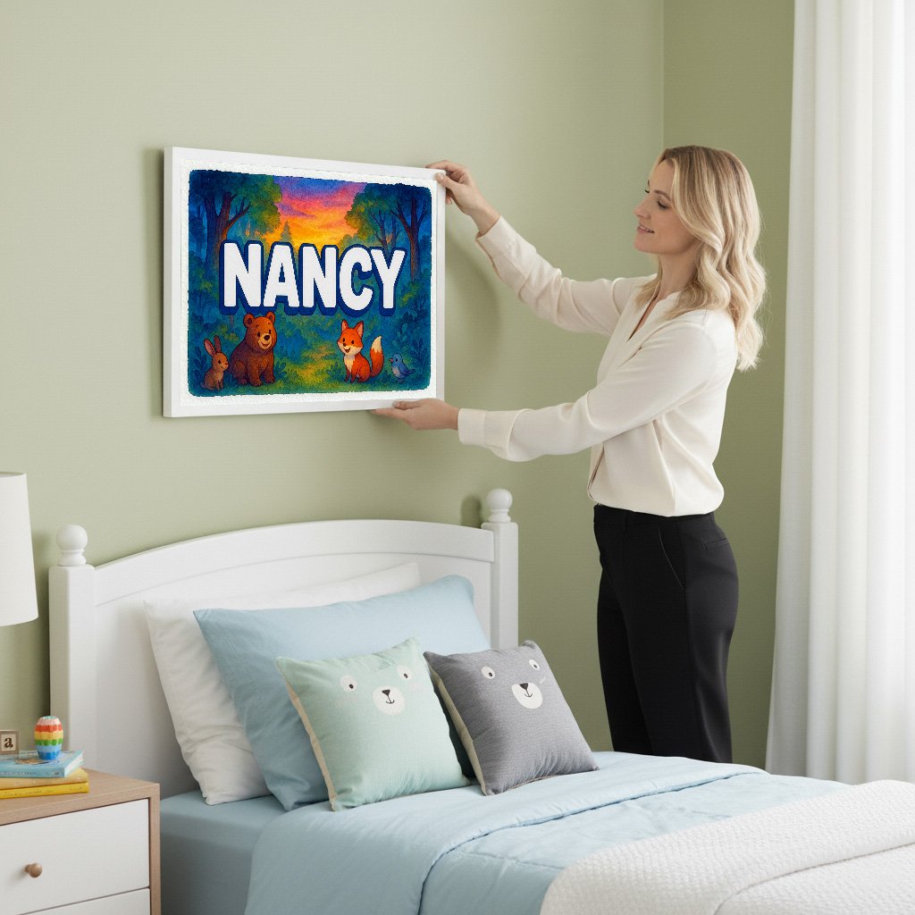 Personalized name art for Nancy