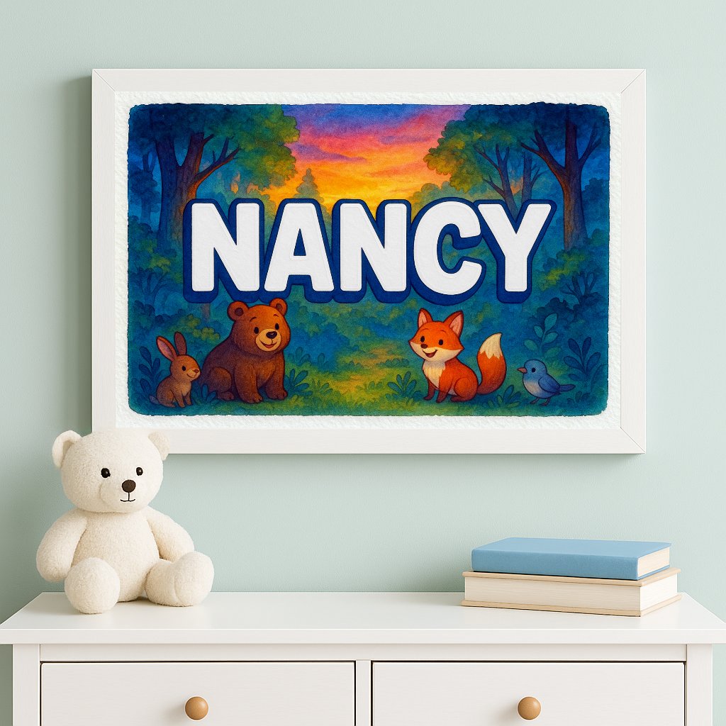 Personalized name art for Nancy
