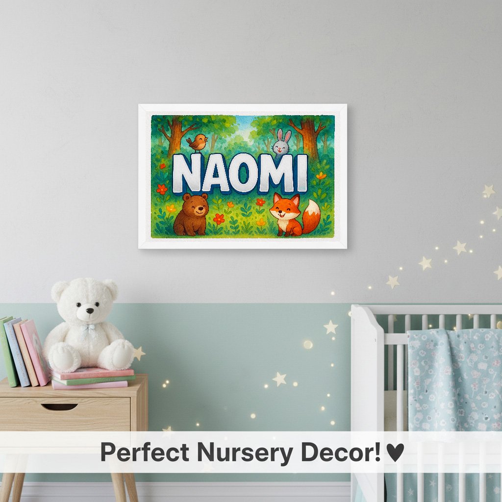 Personalized name art for Naomi