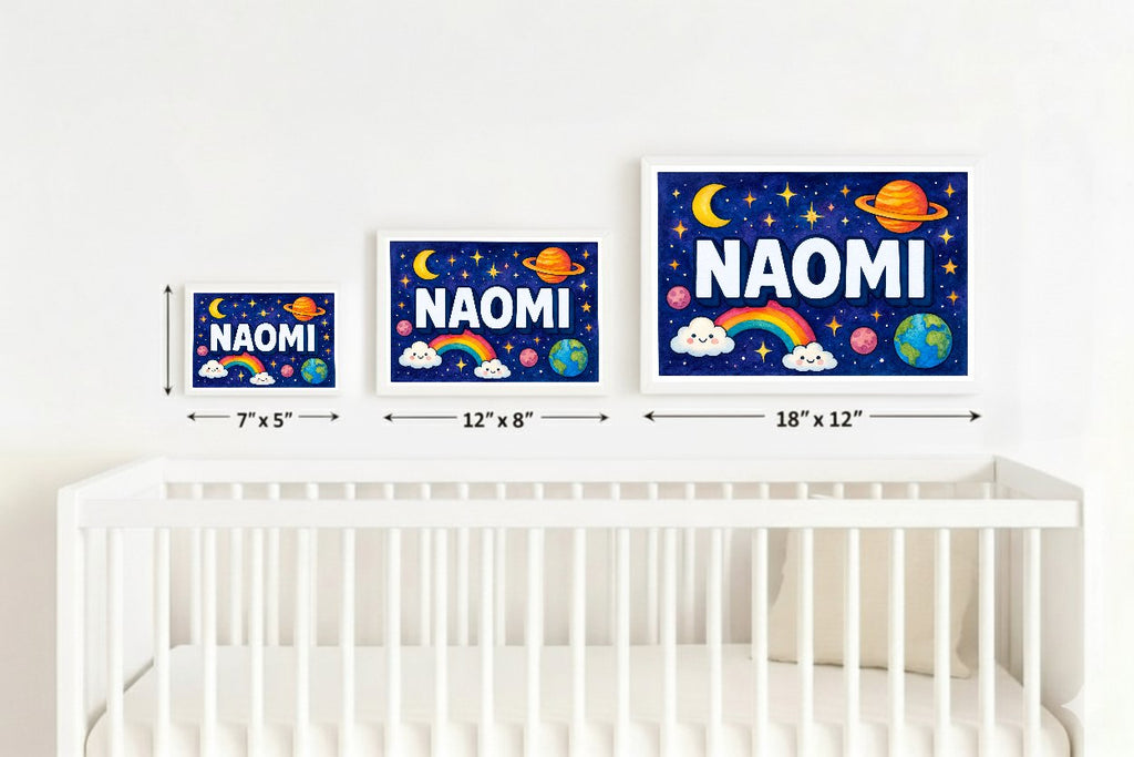 Personalized name art for Naomi