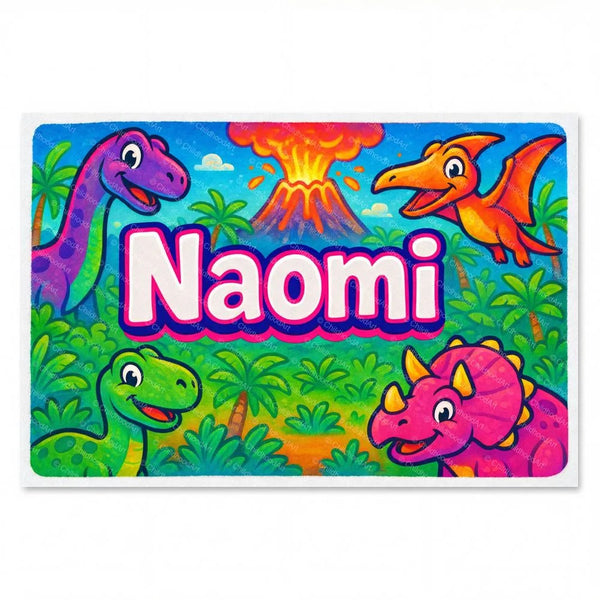 Naomi Personalized Dinosaur Art