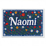 Calm personalized name art for Naomi