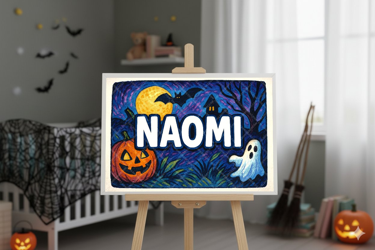 Personalized name art for Naomi