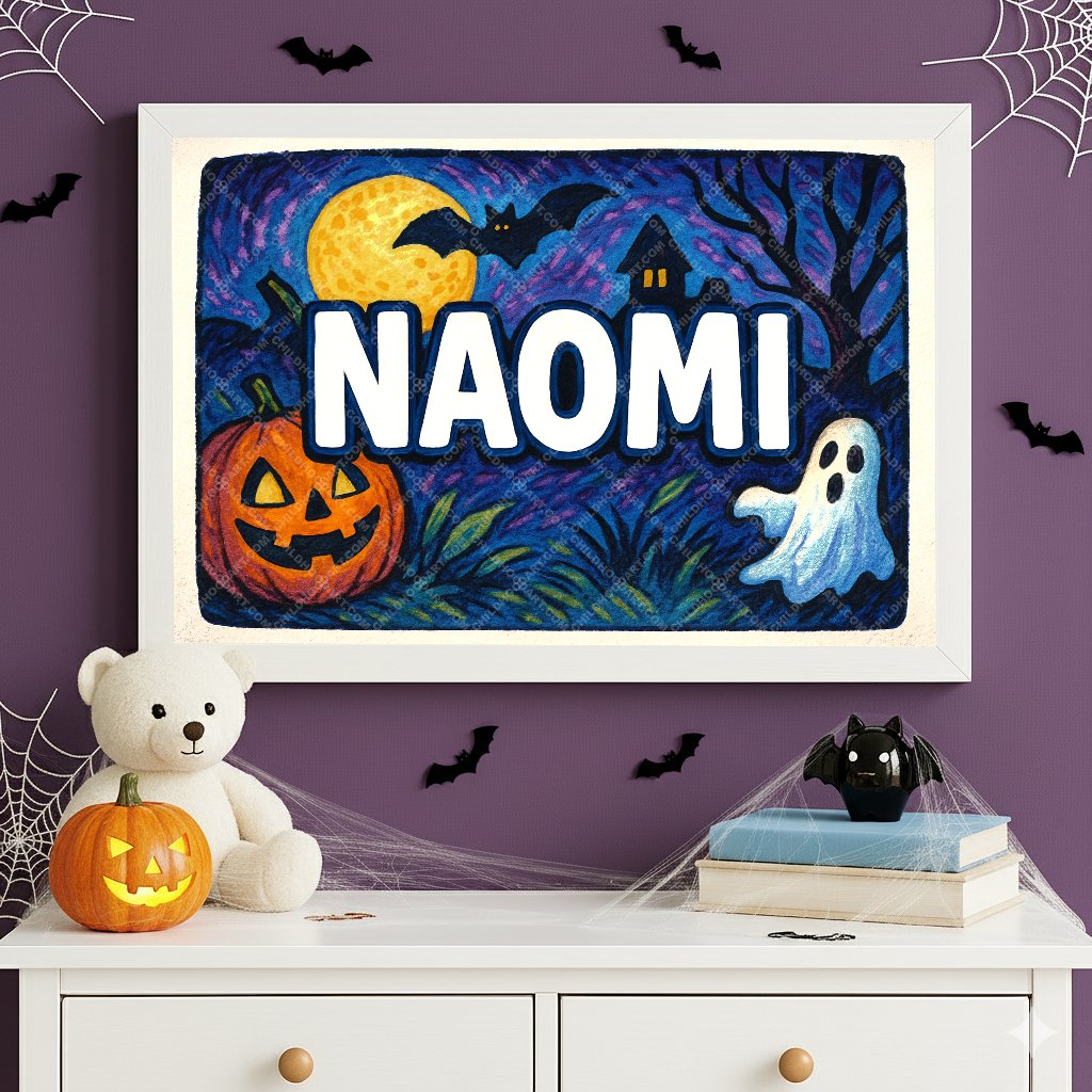 Personalized name art for Naomi