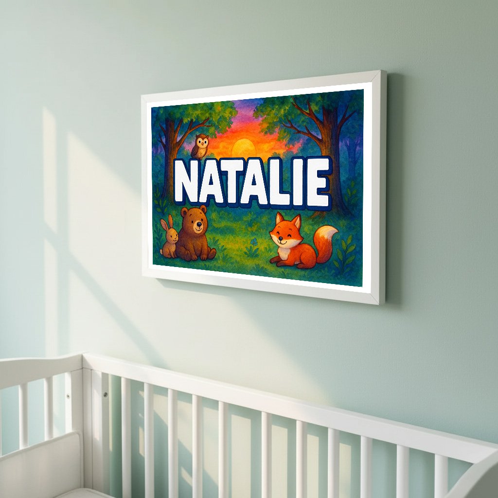 Personalized name art for Natalie
