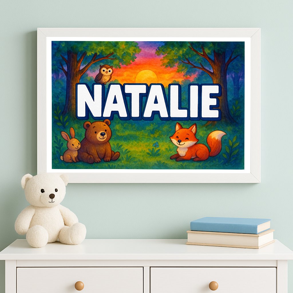 Personalized name art for Natalie