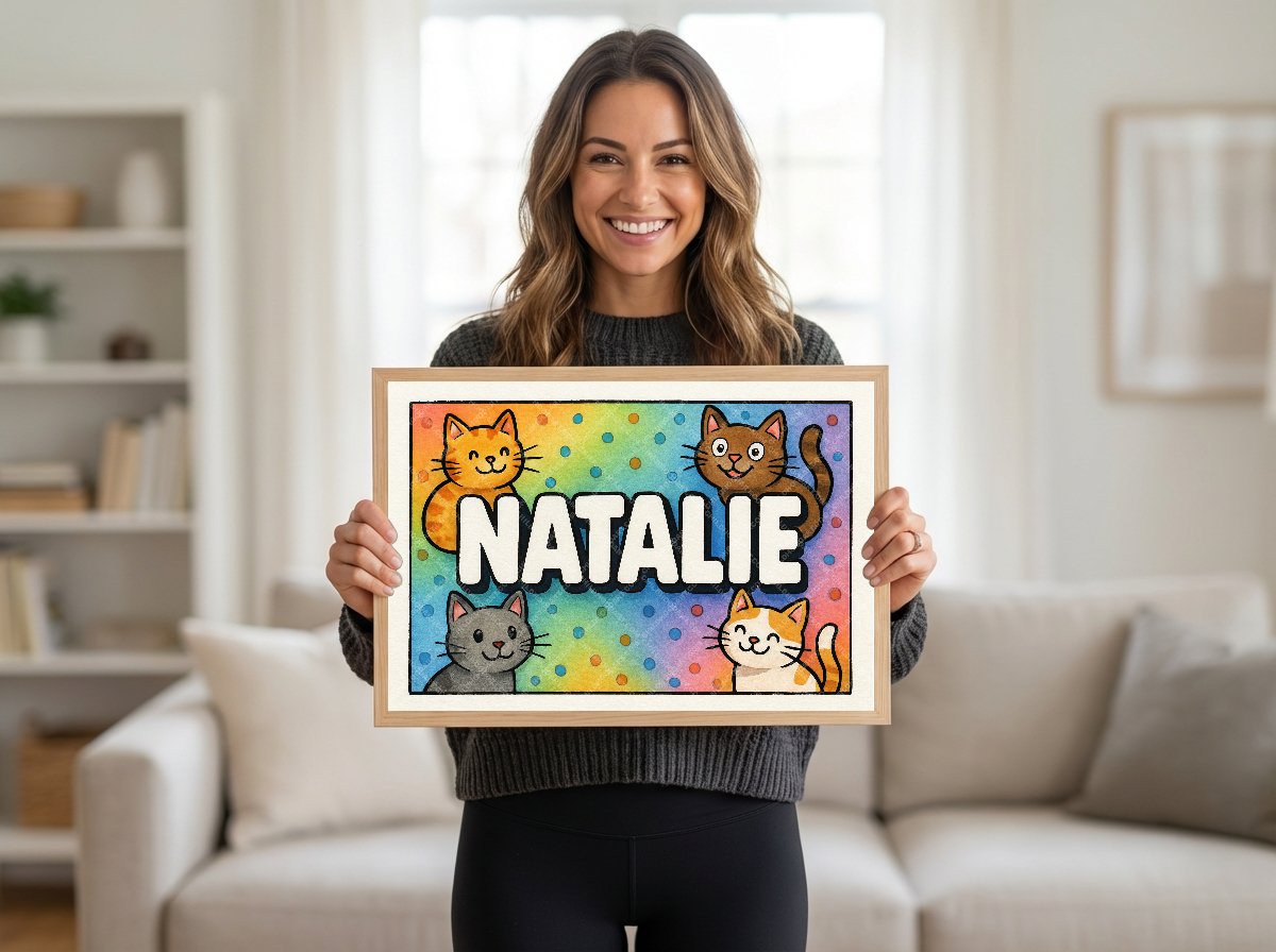 Personalized name art for Natalie