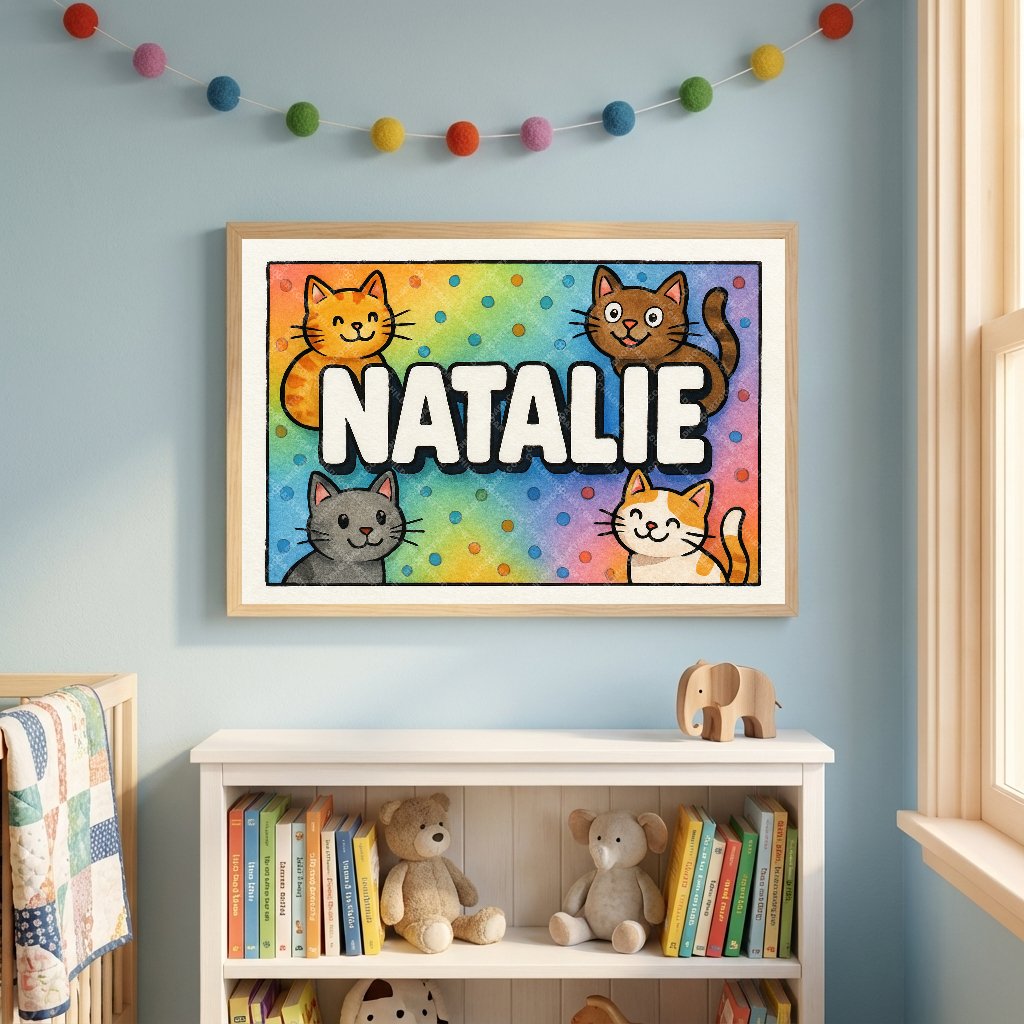 Personalized name art for Natalie