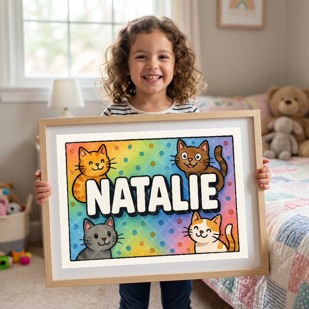 Personalized name art for Natalie