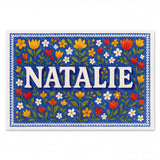 Calm personalized name art for Natalie