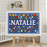 Calm personalized name art for Natalie