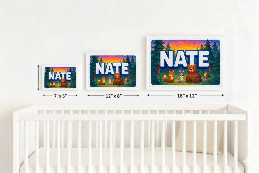 Personalized name art for Nate