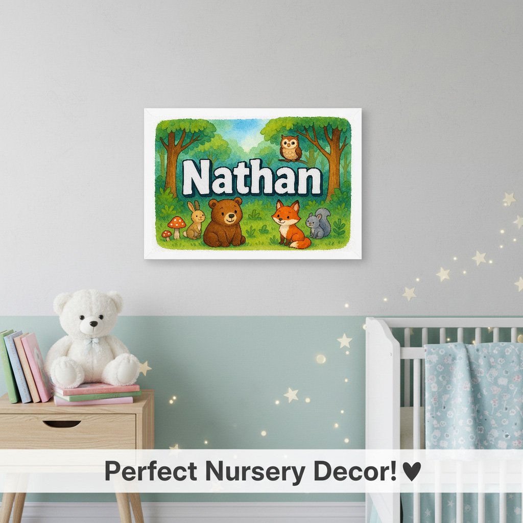 Personalized name art for Nathan