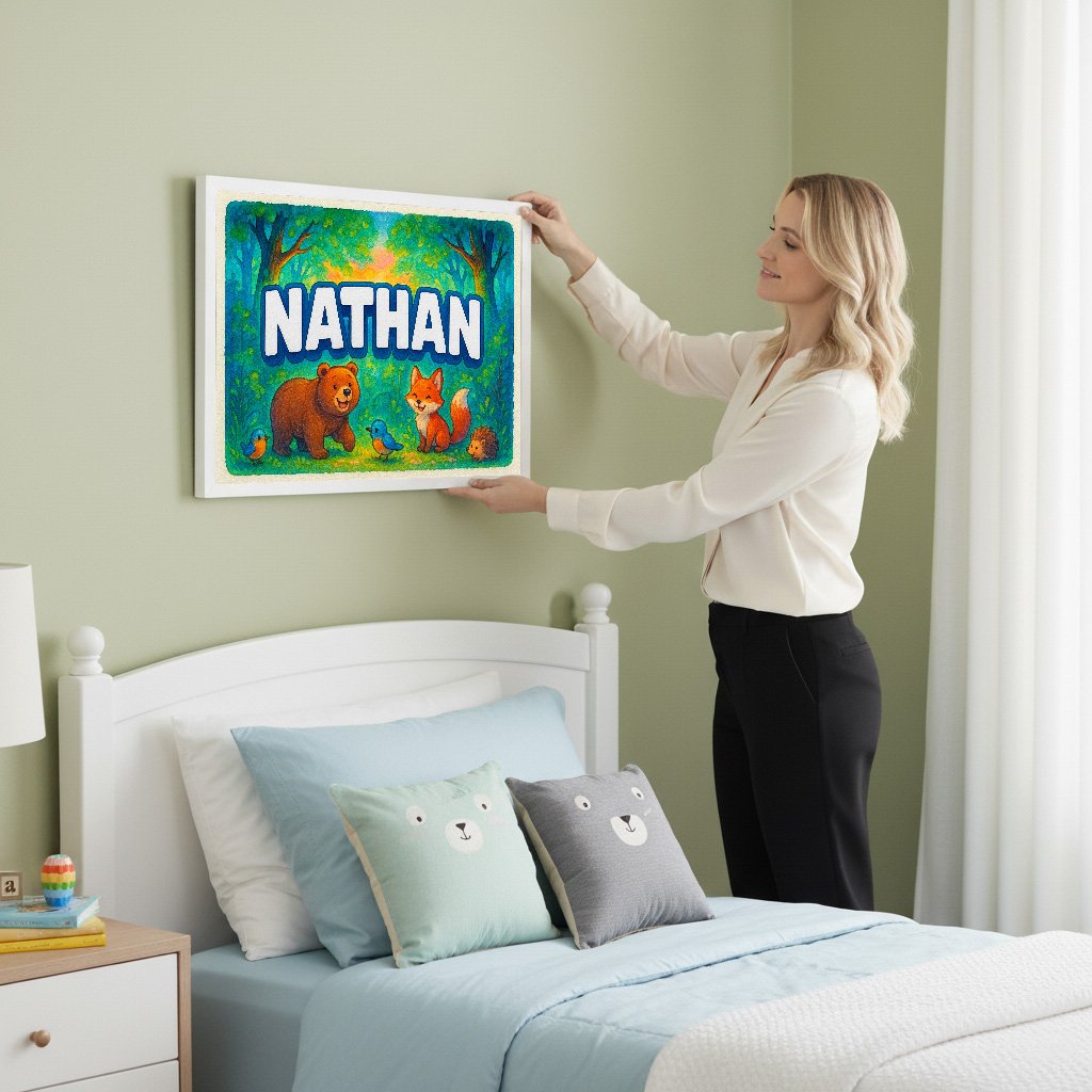 Personalized name art for Nathan