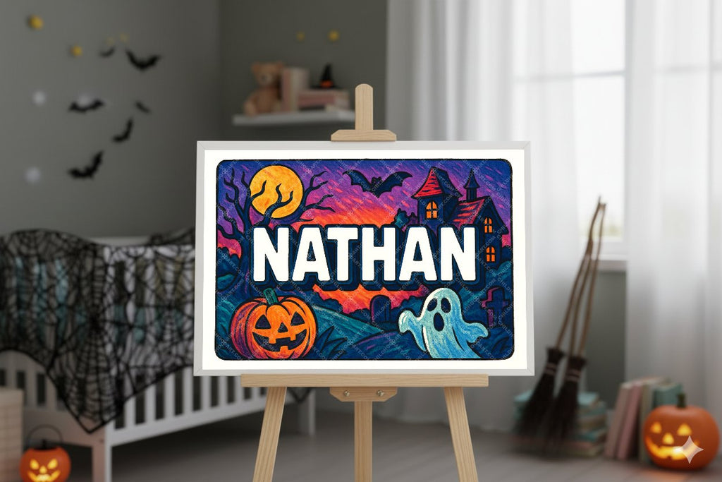 Personalized name art for Nathan