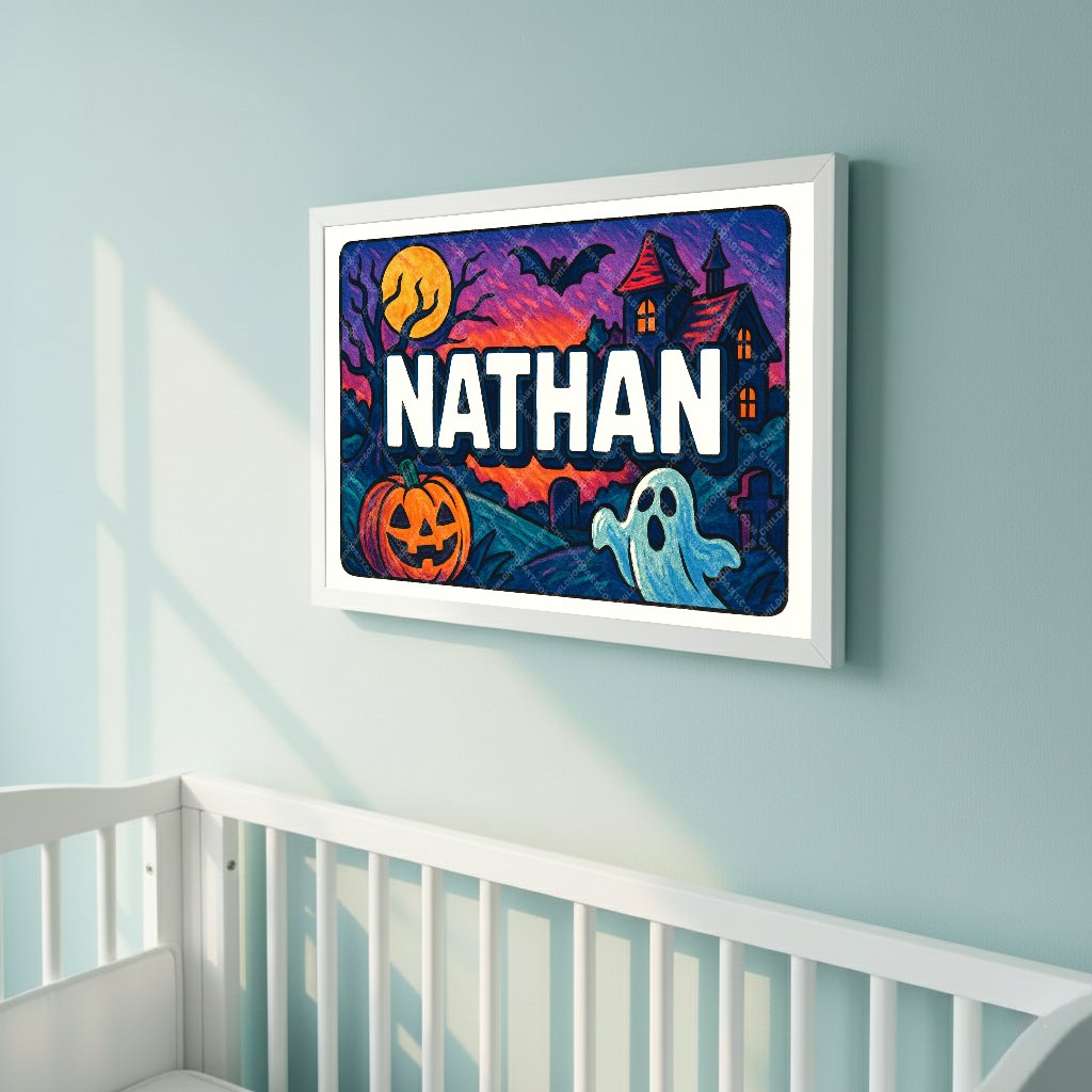 Personalized name art for Nathan