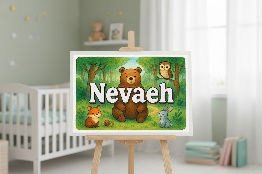 Personalized name art for Nevaeh