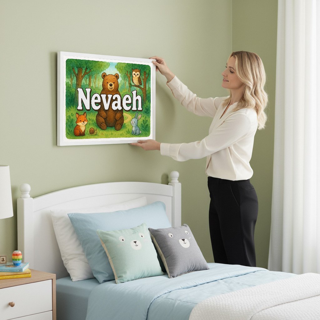 Personalized name art for Nevaeh