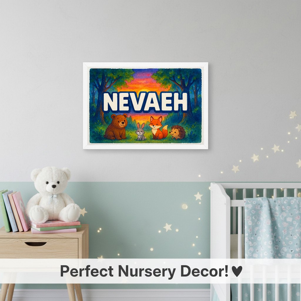 Personalized name art for Nevaeh