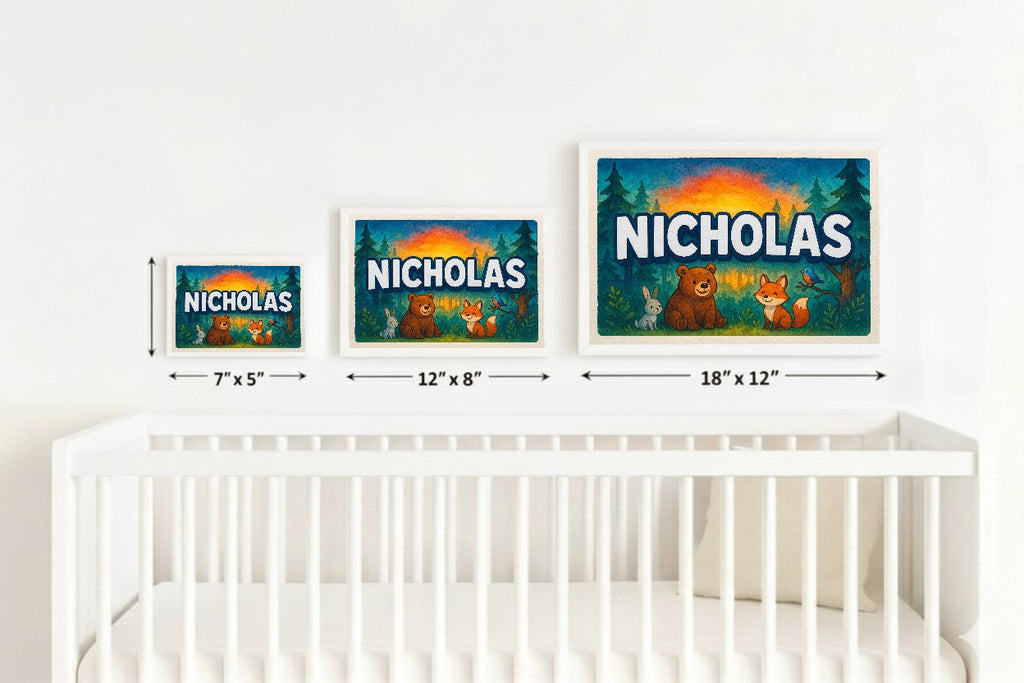 Personalized name art for Nicholas