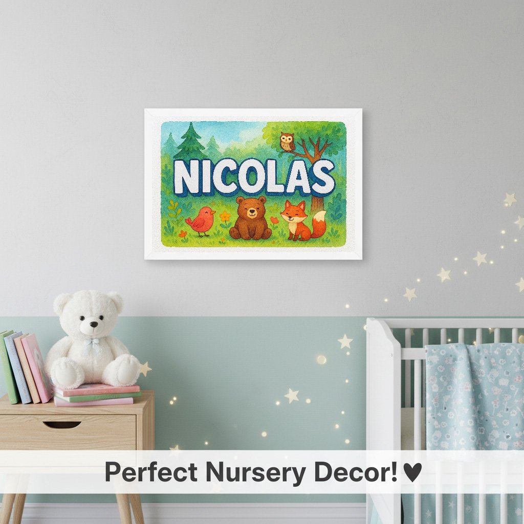 Personalized name art for Nicolas