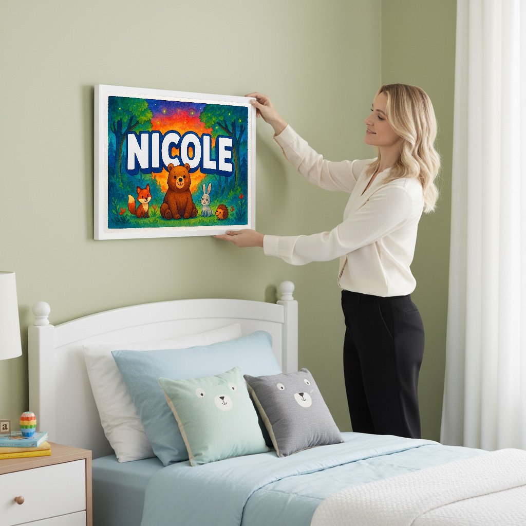 Personalized name art for Nicole
