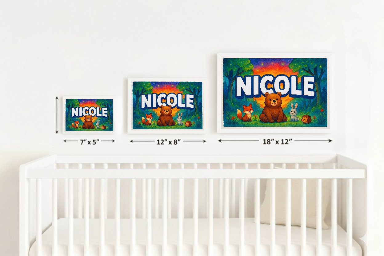 Personalized name art for Nicole