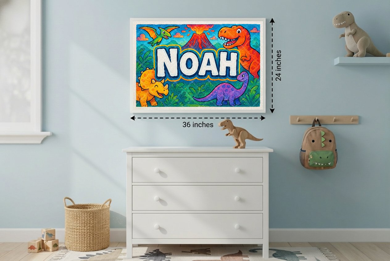 Personalized name art for Noah