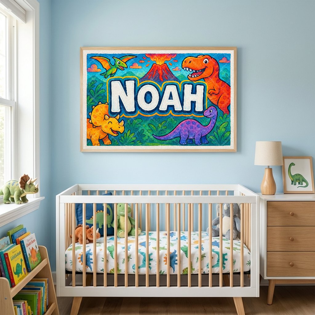Personalized name art for Noah