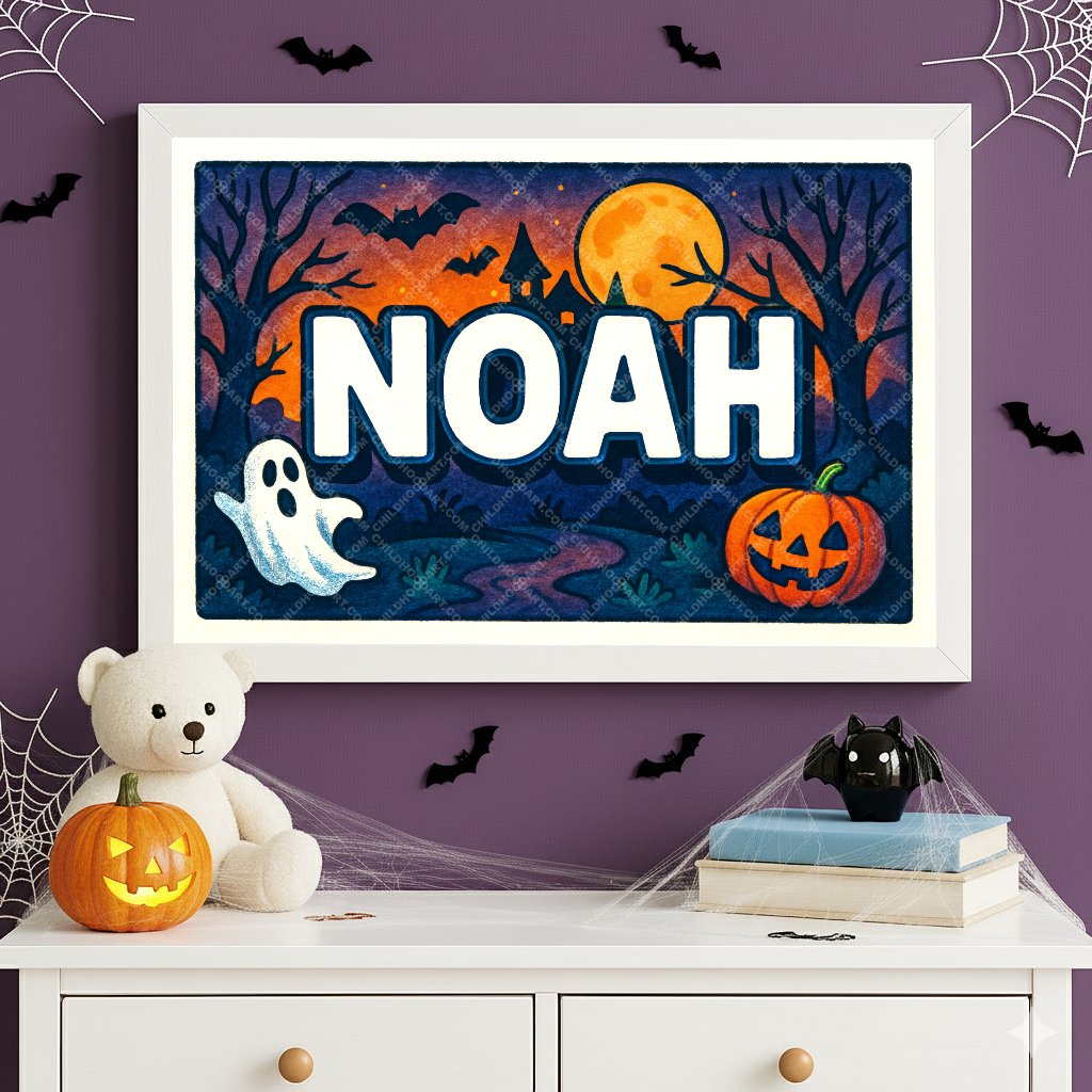Personalized name art for Noah
