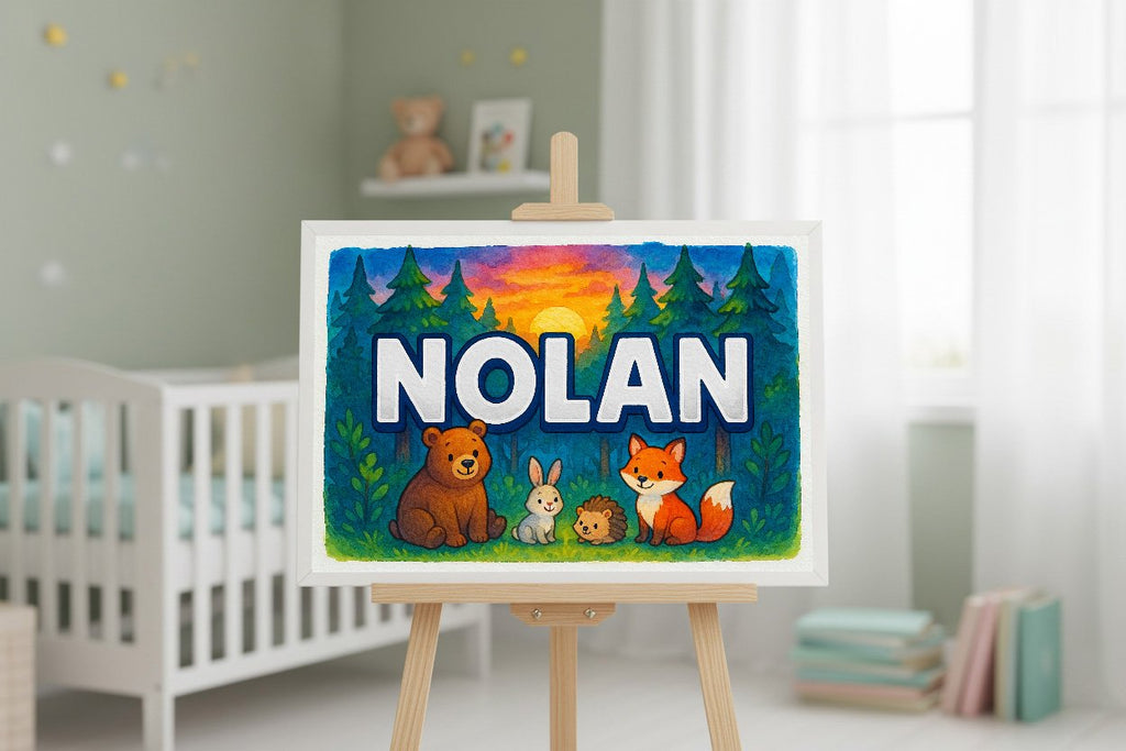 Personalized name art for Nolan
