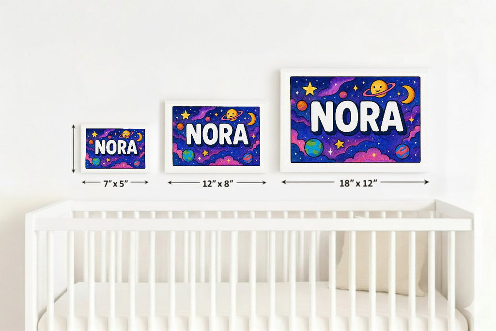 Personalized name art for Nora