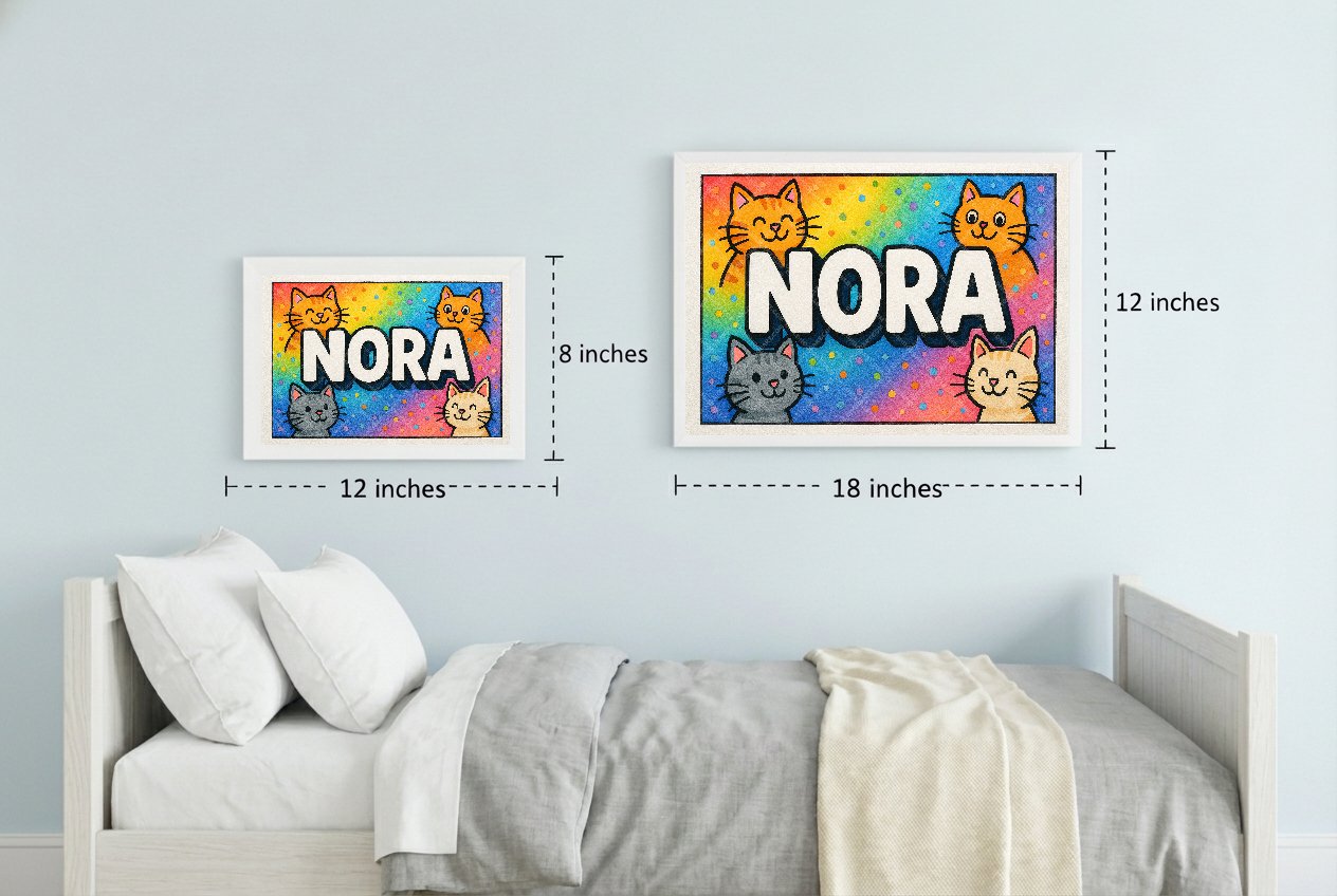 Personalized name art for Nora