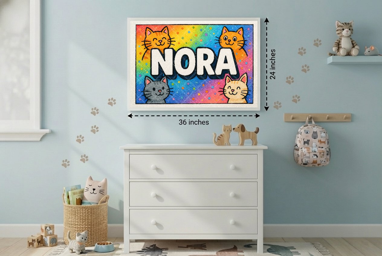 Personalized name art for Nora