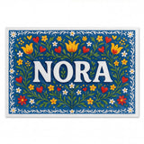 Calm personalized name art for Nora