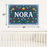 Calm personalized name art for Nora