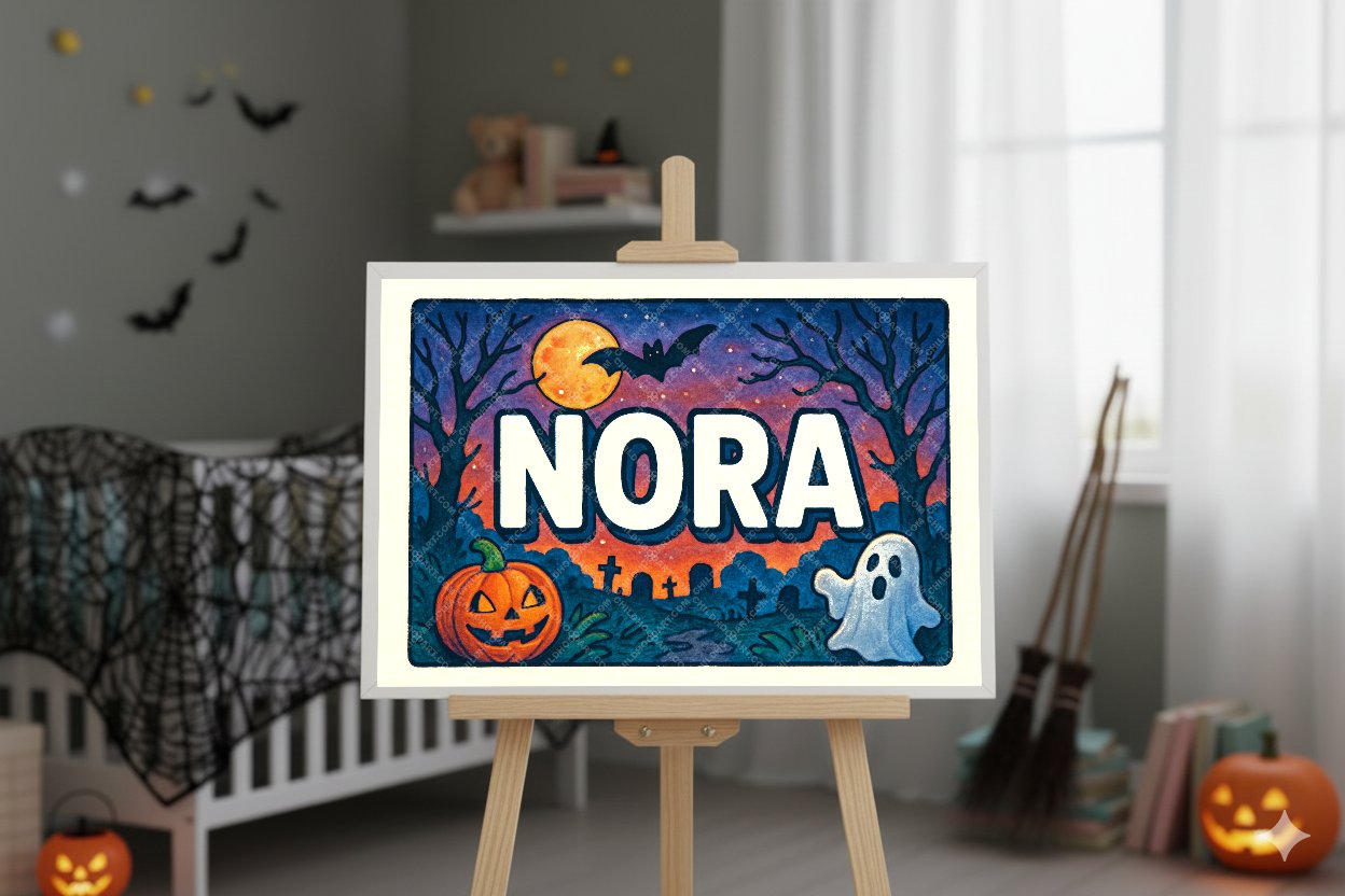 Personalized name art for Nora