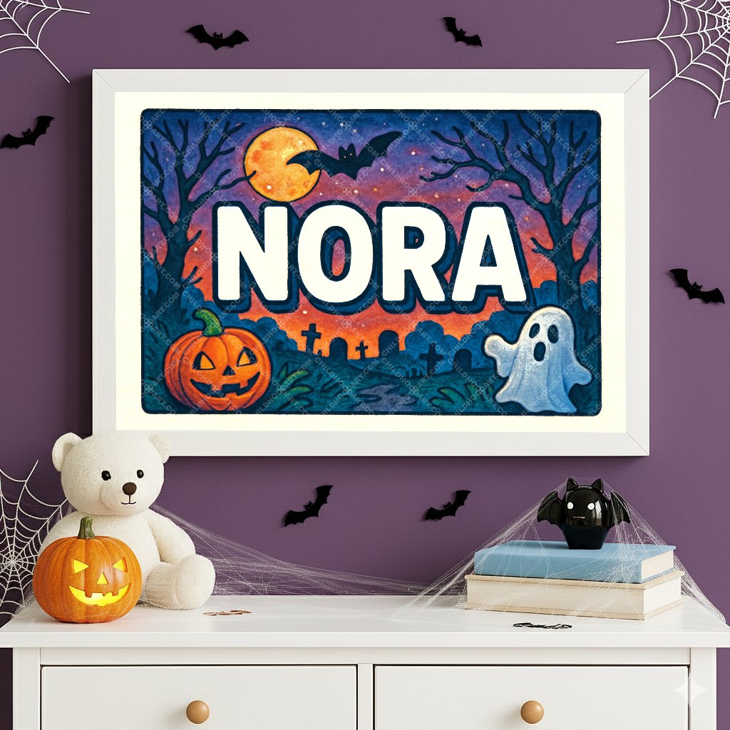 Personalized name art for Nora