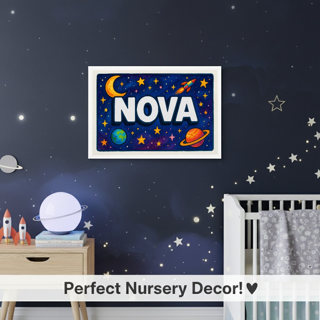 Personalized name art for Nova