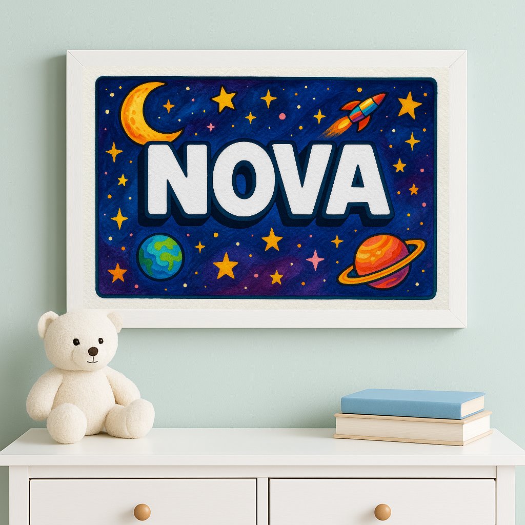 Personalized name art for Nova