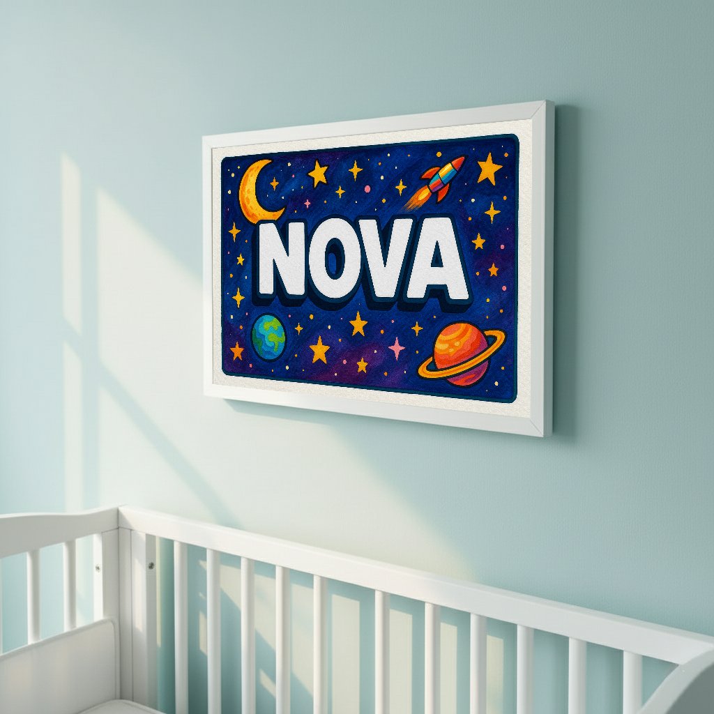 Personalized name art for Nova